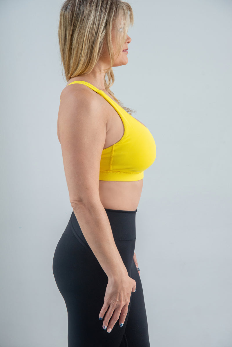 Athena Yellow Sports Bra