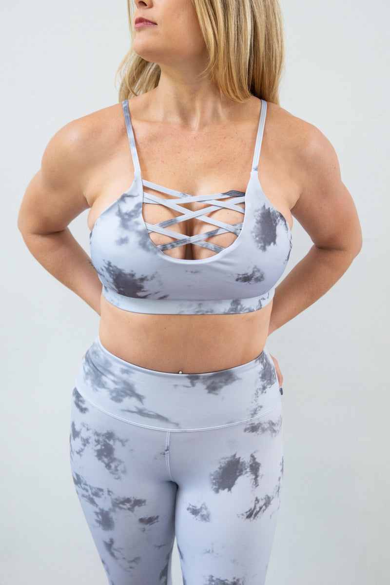Energy Grey Tie Dye Sports Bra