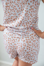 Mayde Leopard Drawstring Shorts